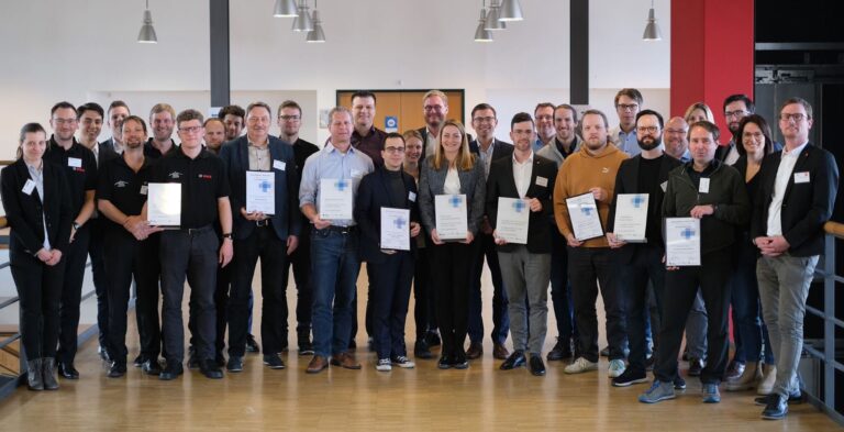 Gruppe der Successful Practice-Unternehmen bei der Abschlusskonferenz